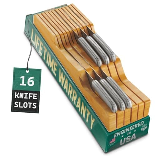 Bellemain Bellemain 16-Slot Bamboo Knife Drawer Organizer